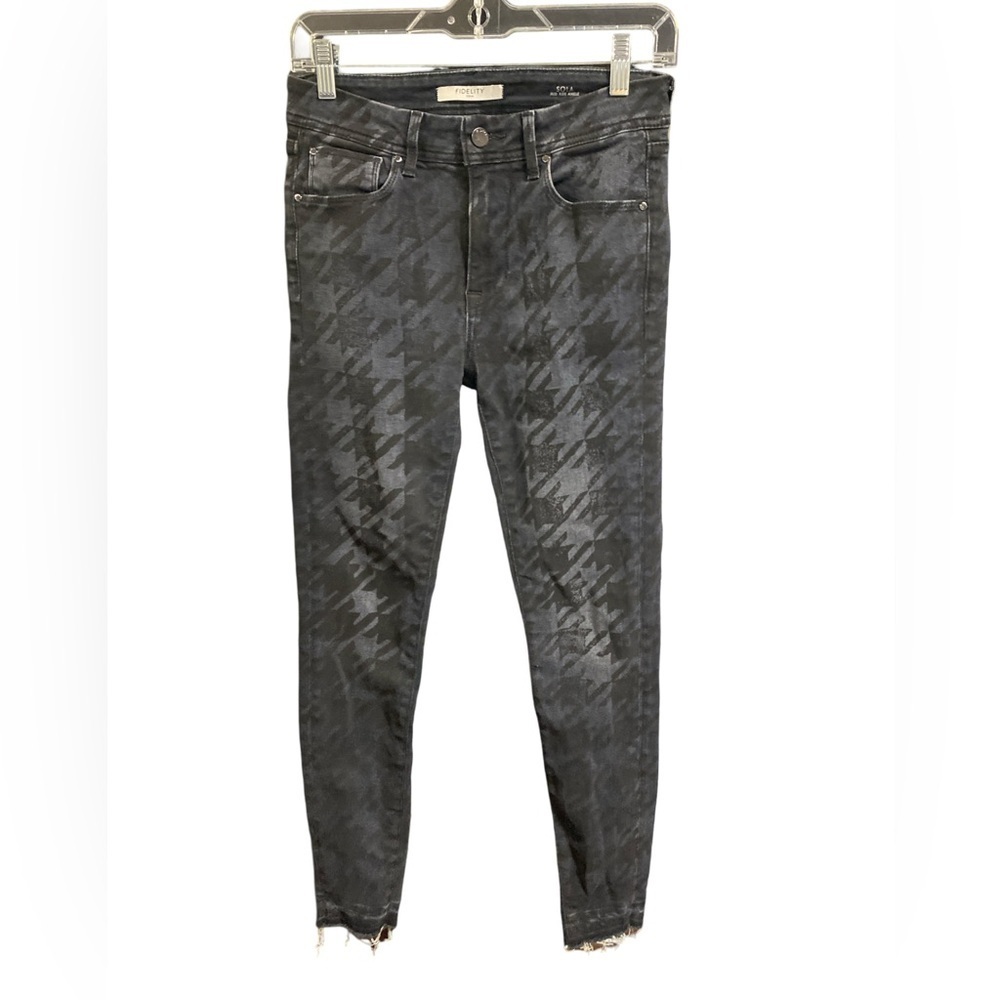 Fidelity Sola Mid Rise Ankle Patterned Jeans28